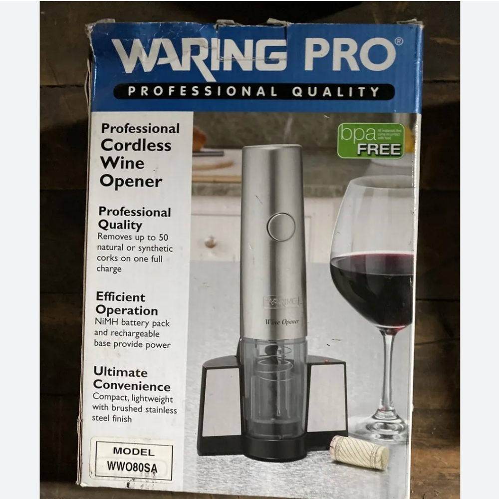Waring cordless wine bottle op7